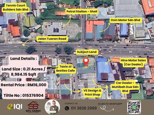 Jalan Likas Tuaran Road Land For Rent 1