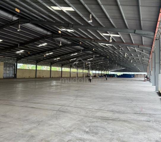 Kulai 2.78 Acre Open Shed Warehouse Factory w 10 Loading Bay Rm1.50psf 1