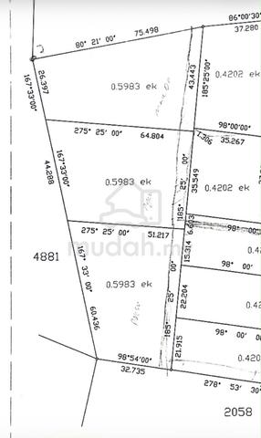 tanah pertanian Rantau Panjang 0.5 ekar 1