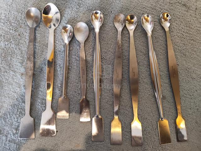 Set of 9 Stainless Steel Micro Laboratory Spatula - photo 3 of 4