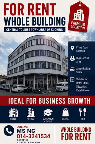 Iconic 4-Storey Commercial Building for Rent I Kuching's Historic City 1