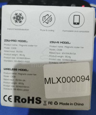 Memo CX08 Pro 2 in 1 Cooler Fan - photo 4 of 4