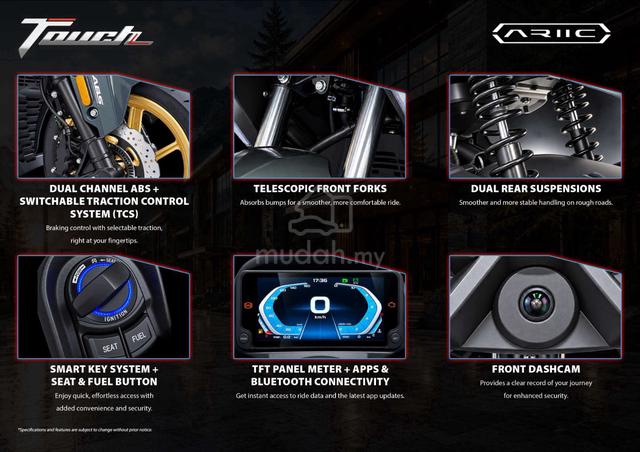 ARIIC TOUCH 250 Skuter Baru NEW Scooter READY - photo 4 of 19