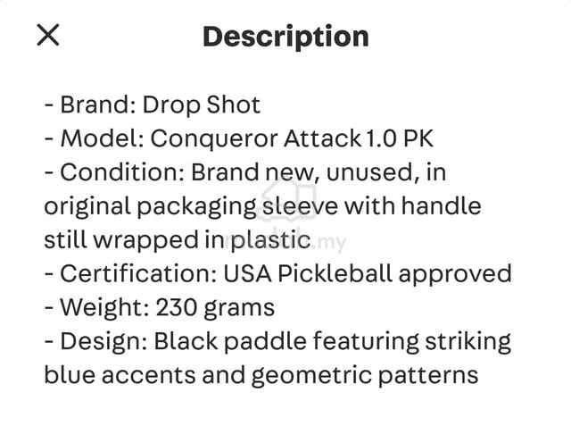 Padel Pickleball New Conqueror Attack 1.0PK - photo 5 of 6