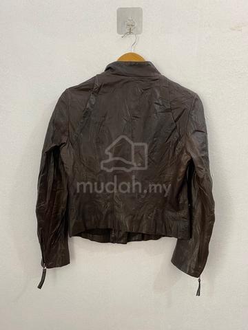 Sheepskin Leather Embellished Cropped Jacket - photo 6 of 6