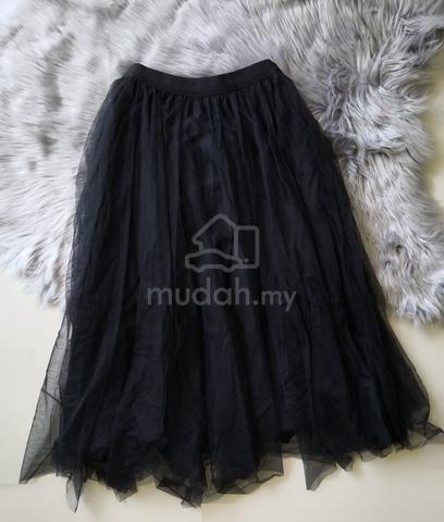 1 Set Ladies Dinner Party Gauze Long Dress Skirt - photo 4 of 6