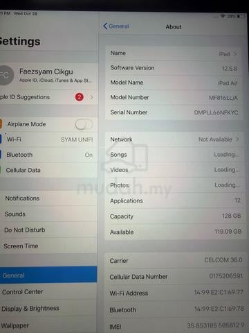 IPAD AIR 1 128gb - photo 3 of 3