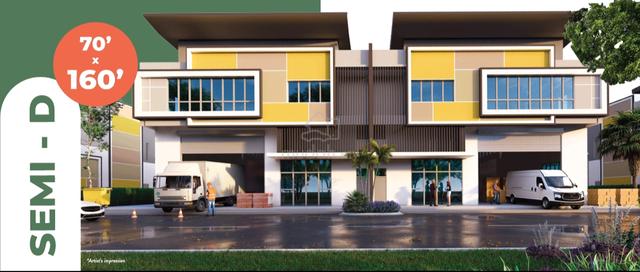 (Melaka Tol acess JB KL) 🔥2 Storey Semi D Factory 70x160 Ayer Keroh 1