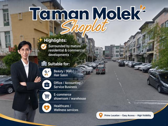 Shop for Rent !! - Taman Molek @ Jalan Jalan Molek 2/3 1