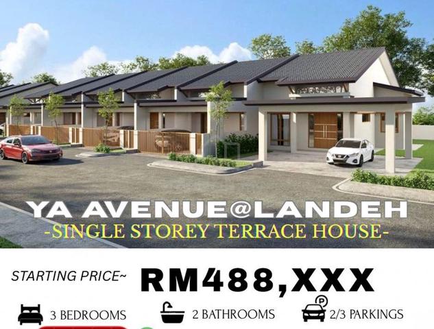 New project single storey terrace offer for early bird for sale 1