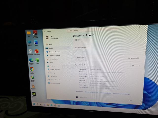 pc bajet i5 10th ram 8gb monitor acer 20 fullset - photo 3 of 4