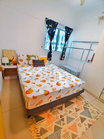 Fully Furnished Room with ATTACHED BATHROOM @ Bukit Jalil 1