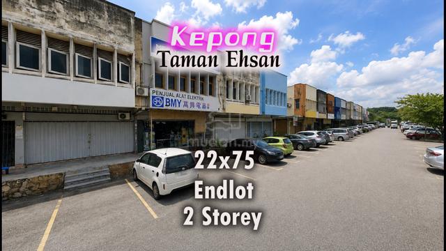 Kepong Taman Ehsan Endlot 2 Storey Shoplot Non Bumi Facing Main Road 1