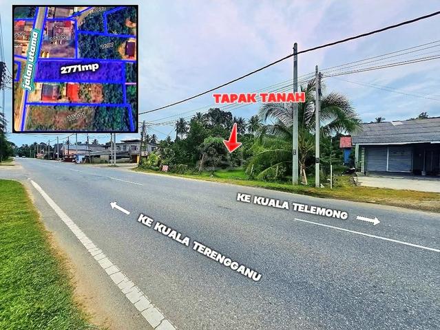 Tanah CANTIK 0.68EKAR TEPI JALAN UTAMA KG PULAU MANIS MANIR 1