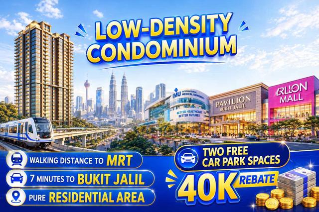 KL Unblock View & 8 Min Pavilion 2, Freehold + Residence, Balcony @ Yard 1