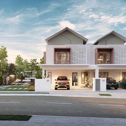 Monthly RM1k up, double Storey below market price,Easy Highway Access 1