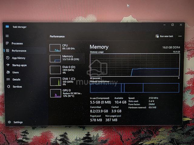 Desktop Gaming PC i3 8th Gen RX 580 8GB 16GB RAM 1 - photo 4 of 6