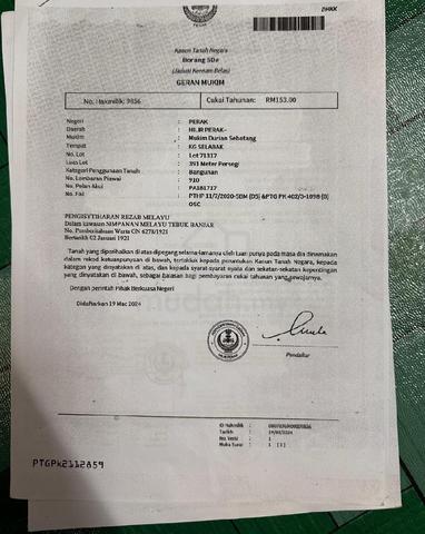 Tanah untuk dijual 1