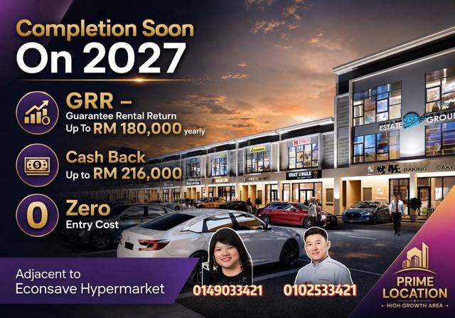 Industrial 2 & 3 Storey Shop Office@Kundang Rawang Near LATAR NKVE 1