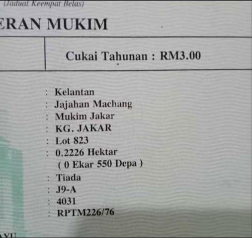 Tanah machang 1