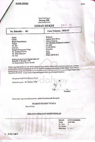 Tanah untuk di Jual 1