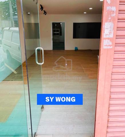 【Facing road】 Ground floor shop Alma, near Kampung baru machang bubok 1