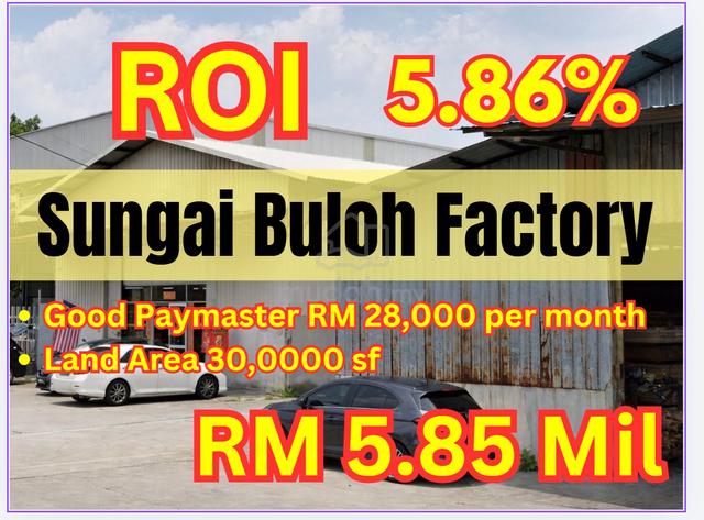 ROI 5.86% Kg Baru Sg Buloh Factory, Prime Location Kota Damansara BSD 1