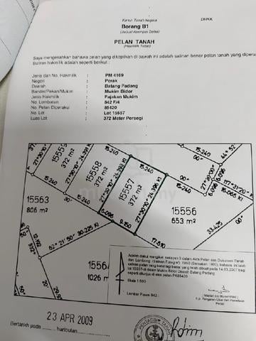 Strategic Bungalow Land/Lot for Sale @ Kampung Dato Ramali Bidor 1