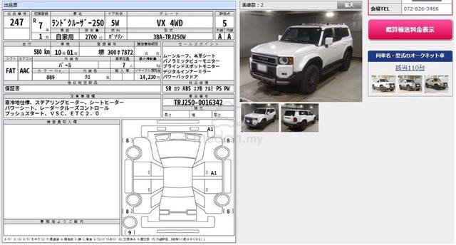 2025 Toyota LANDCRUISER 250 VX SUNROOF 593 KM 5A - 3
