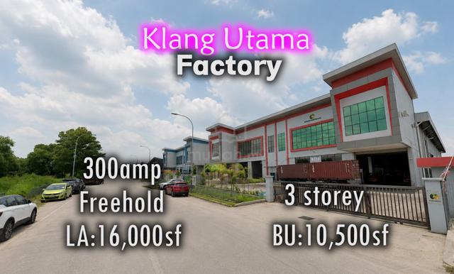 Klang Kapar Freehold 3 Storey Factory Warehouse With Solar Panel 1