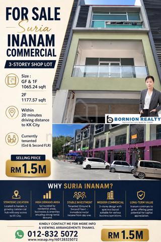Suria Inanam 3-Storey Shop Lot 1