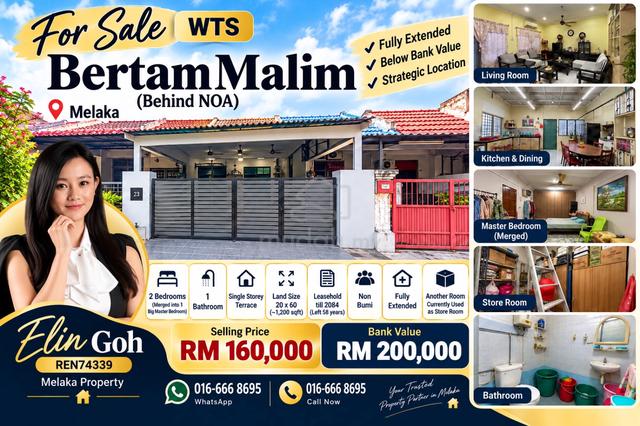 Melaka Bertam Malim Single Storey Terrace Fully Extended 1