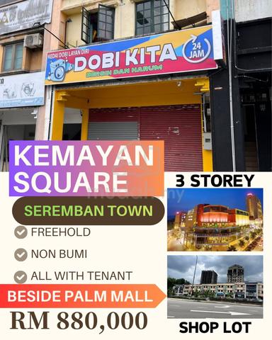 SALE SEREMBAN TOWN💯💯3-Storey Shop Kemayan Square FACING MAINROAD 1