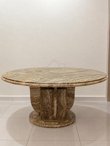 Vintage Solid Marble Dining Table with 6 chairs - photo 2 of 4