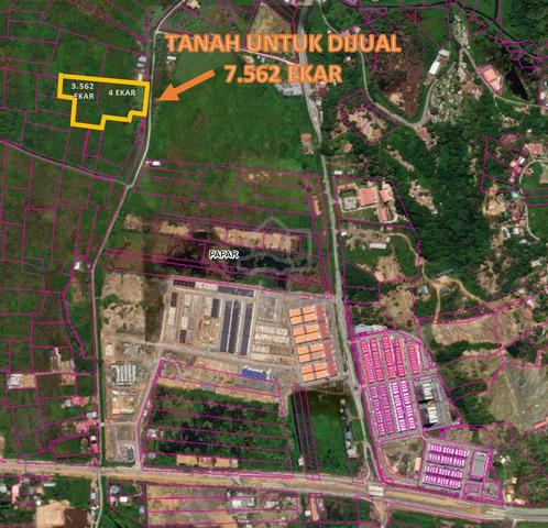 Tanah NT 7.52 ekar amat strategik berdekatan Benoni Commercial Papar 1