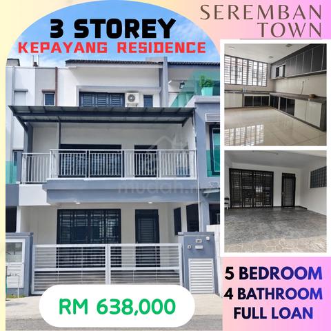 SALE SEREMBAN TOWN 🔥💯KEPAYANG RESIDENCE 3 STOREY Full RENOVATION 1