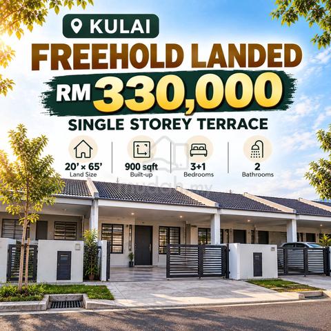 Kulai Single Storey Terrace Project | Cash Rebate | Free All Legal Fee 1