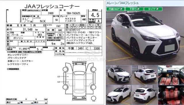5A2021 Lexus NX350 2.4 F SPORT TRD BODYKIT EXHAUST - 2