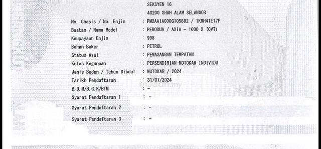 2024 Perodua AXIA 1.0 X MY23 NO PROCESSING, FSR - 5