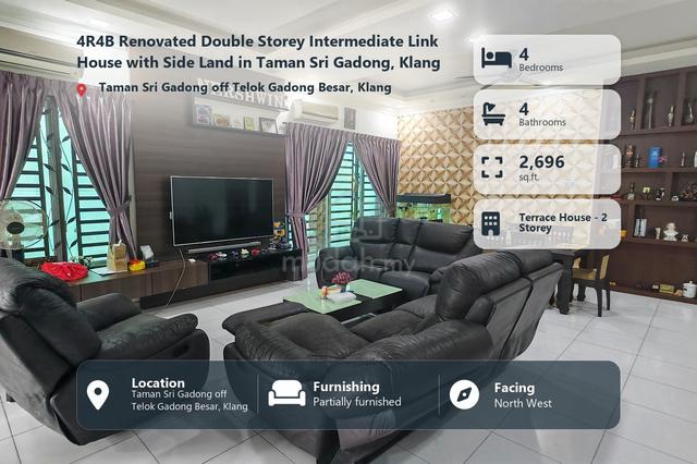 4R4B Renovated 2 Storey House with Side Land@Taman Sri Gadong, Klang 1