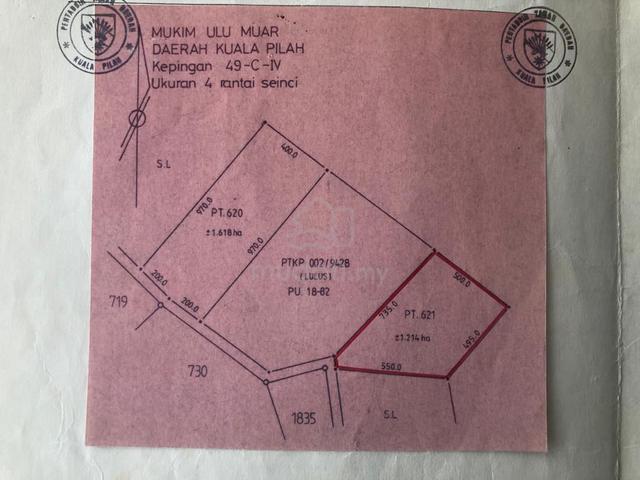 tanah Di sg dua besar Kuala pilah nak dijual 1