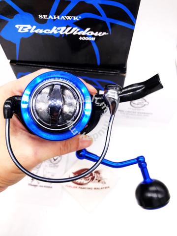 Seahawk Fishing Malaysia Black Widow Spinning Reel with CNC Aluminium Spool