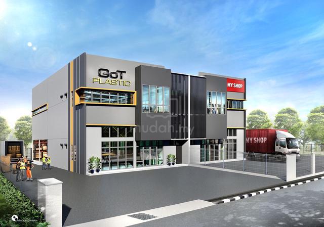 7274sqft 2 Storey Semi D Warehouse Gudang Mergong Alor Setar For Sale 1