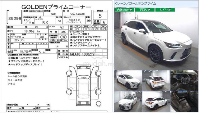 2023 Lexus RX350 2.4 VERSION L Dark Brown Interior - 2