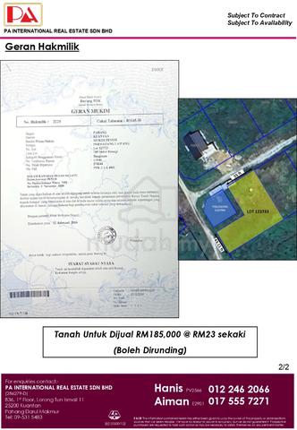 Tanah Banglo untuk dijual @ Sungai Soi, Kuantan 2