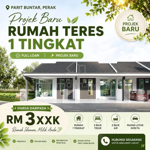 Rumah Baru_Full Loan_1 Storey Teres at Parit Buntar near Nibong Tebal 1
