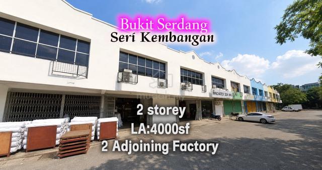 Seri Kembangan Bukit Serdang 2 Adjoining 2 Storey Factory Warehouse 1