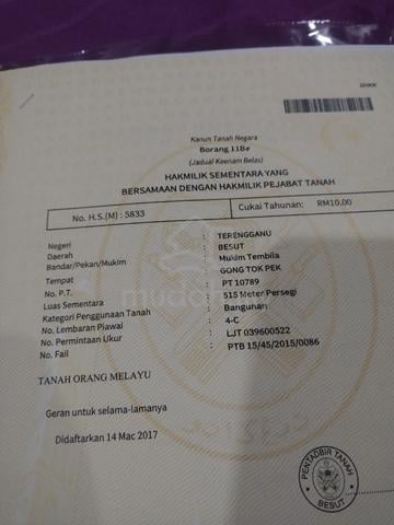 tanah lot banglo utk dijual 1