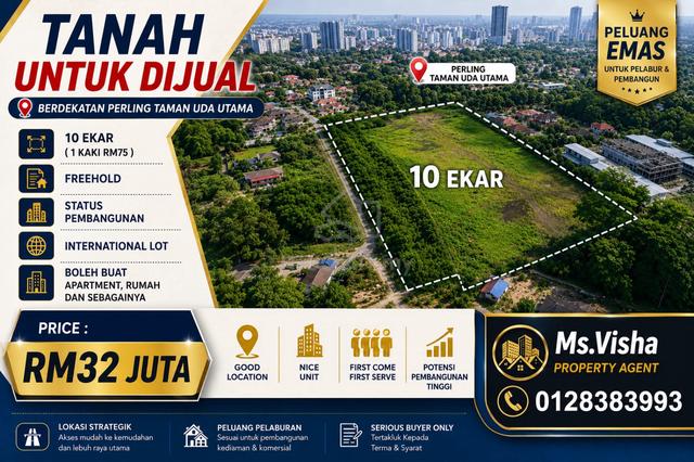 Land for Sale Perling Taman Uda Utama Johor Bahru 1