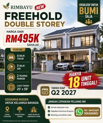 Cheapest Freehold Double Storey Landed in Rimbayu Kota Kemuning 1